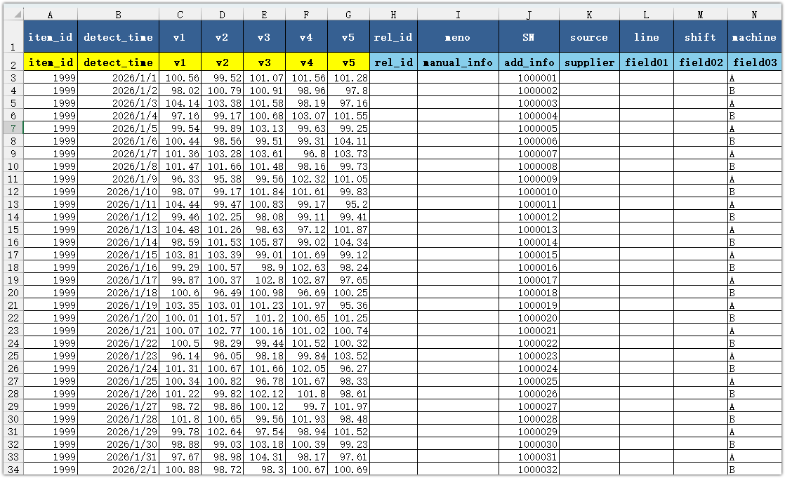 Excel 模板批量导入